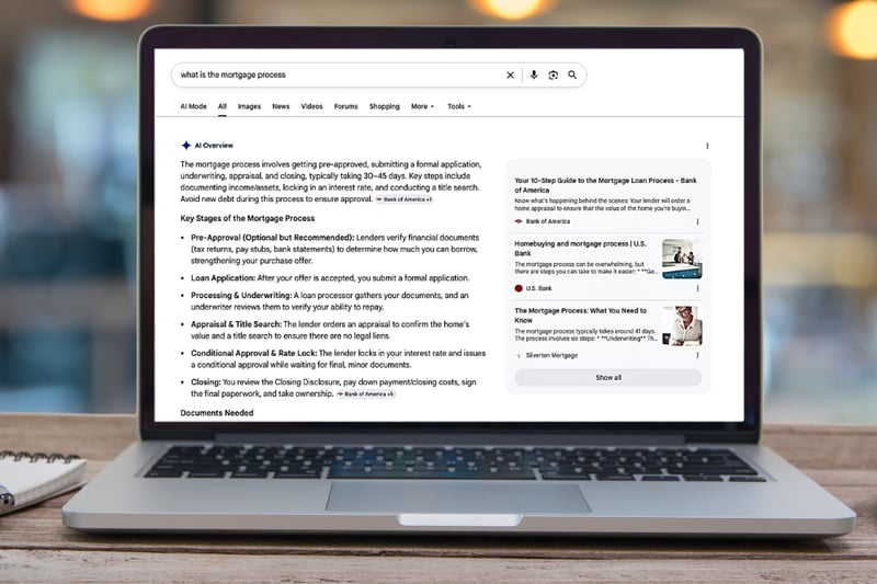 AI search about the mortgage process