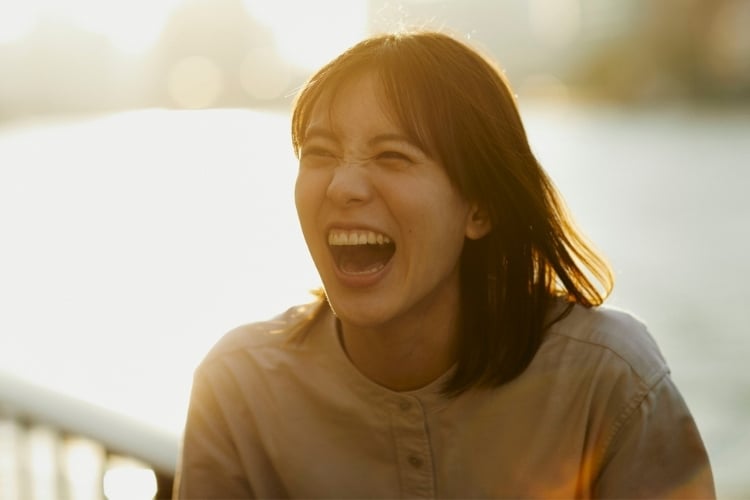 Woman laughing