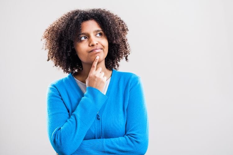 Woman thinking