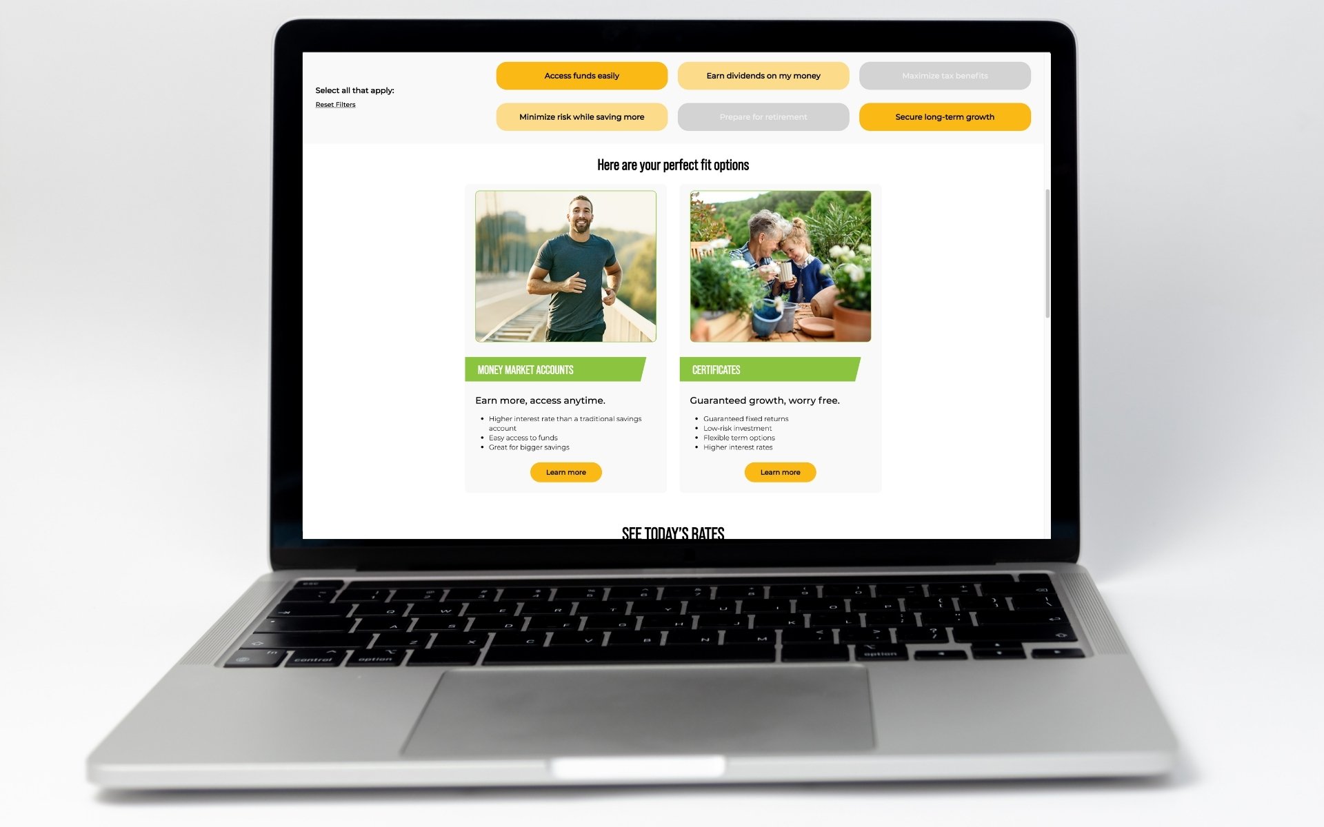 Call Federal Credit Union Website Guided Selling