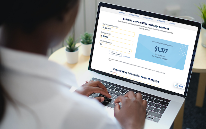 1st Advantage Federal Credit Union's loan payment calculator tool