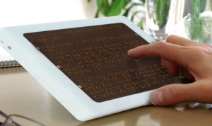 Image of a braille reader