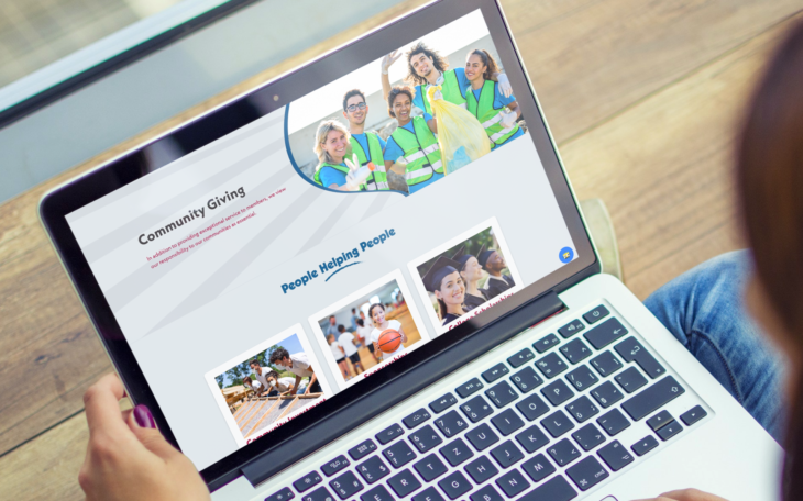 Community giving page on Coast Central