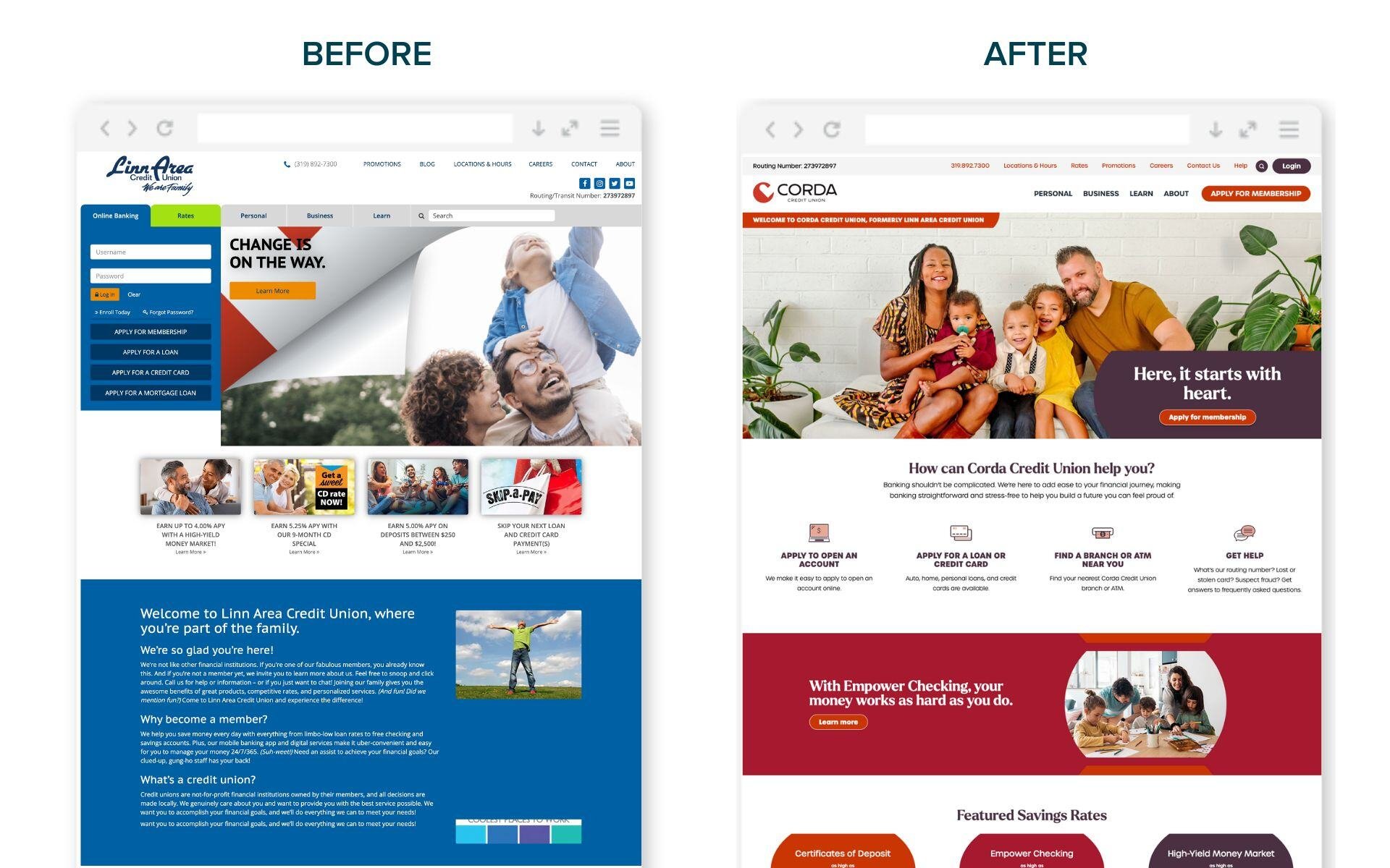 Corda-before-after