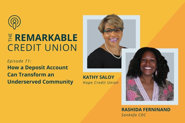 Kathy Saloy and Rashida Ferdinand featured on The Remarkable Credit Union Podcast