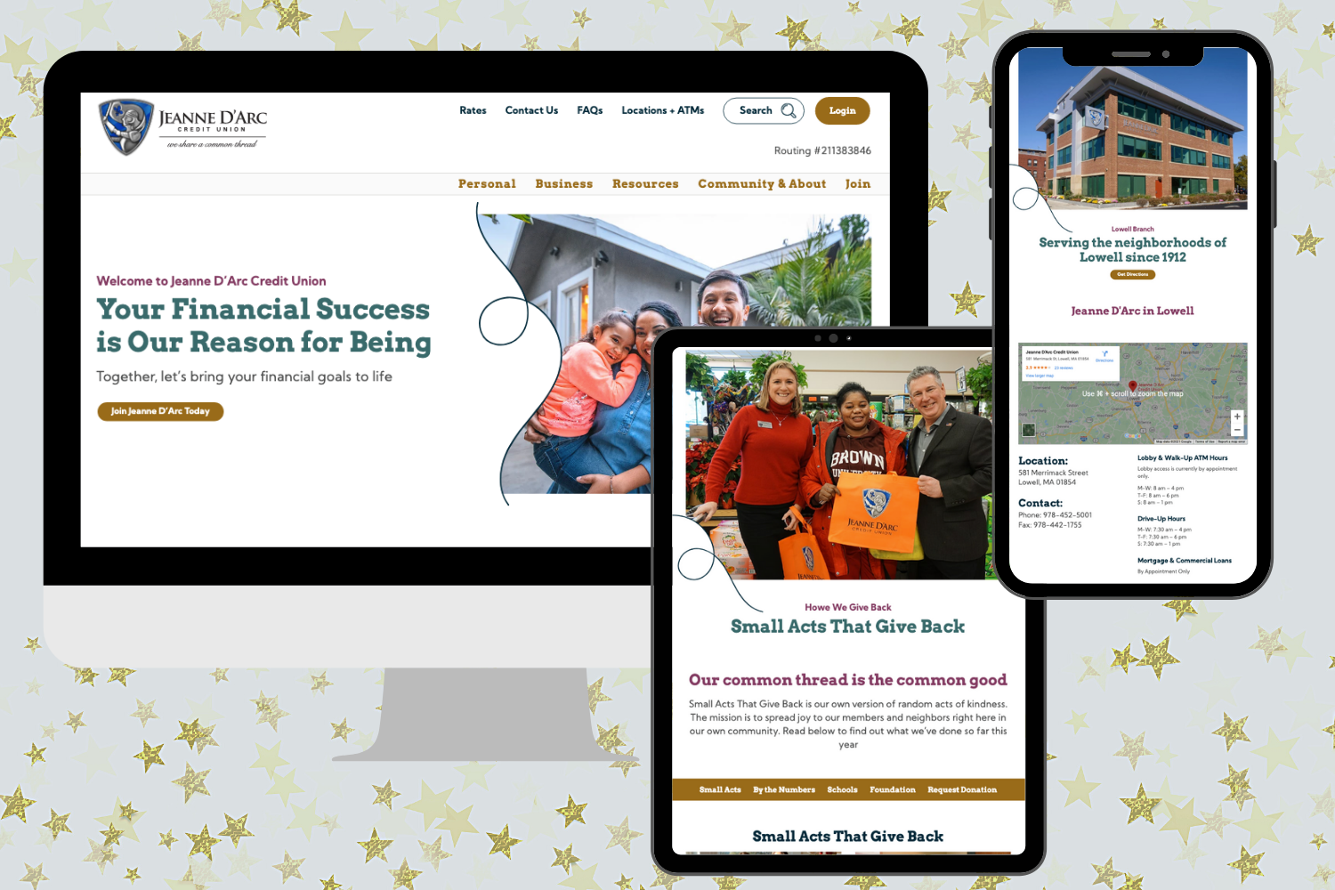 It's Official! Jeanne D’Arc Credit Union Has a Shiny New Website ...