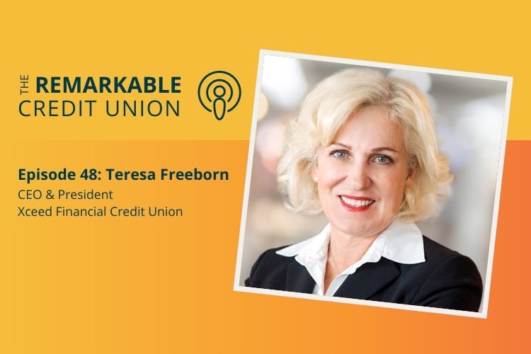 Teresa Freeborn featured on The Remarkable Credit Union Podcast