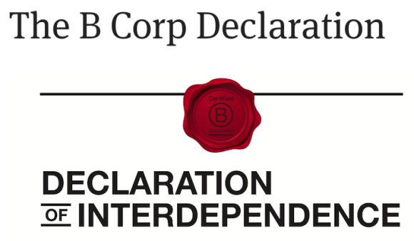 B Corp Declaration of Interdependence