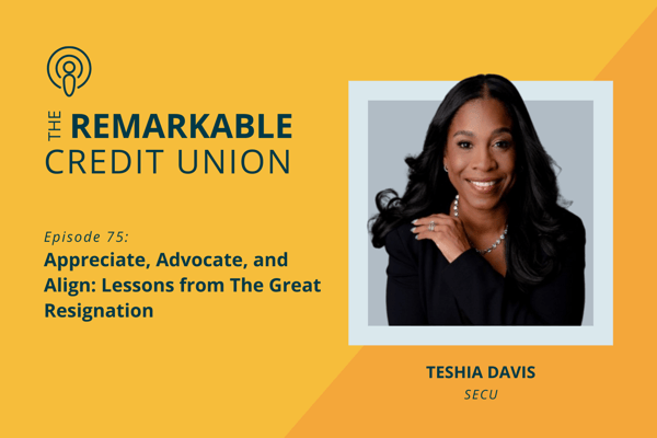 Teshia Davis featured on The Remarkable Credit Union Podcast