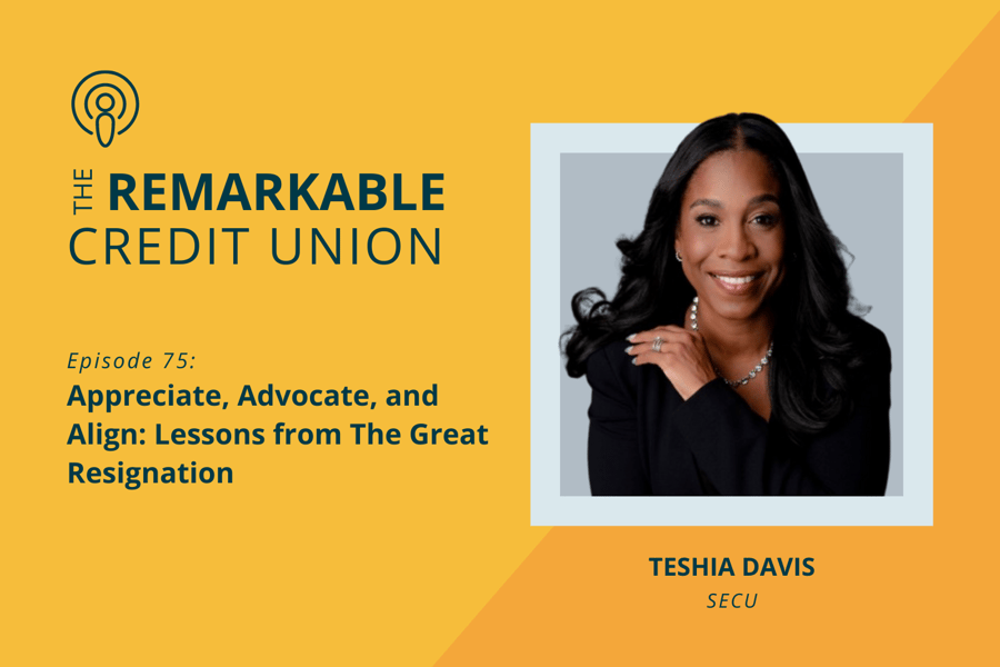 Teshia Davis featured on The Remarkable Credit Union Podcast