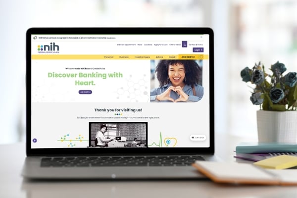 NIH Federal Credit Union website design