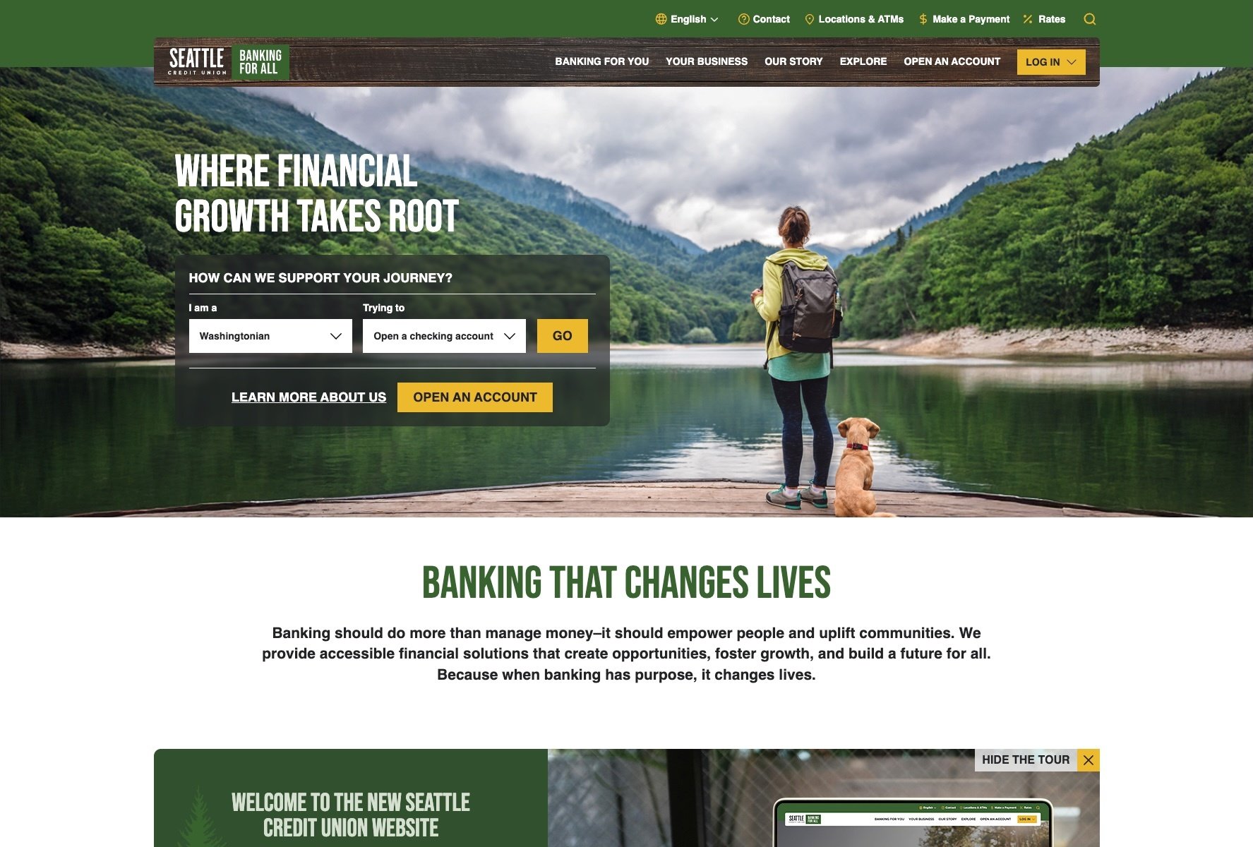 Seattle Credit Union website redesign