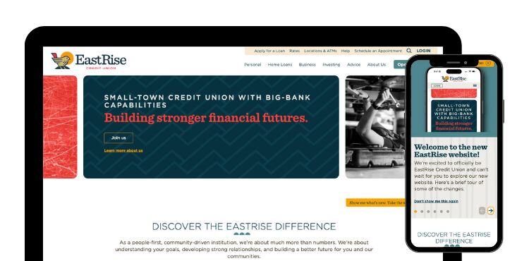 Case Study: EastRise Credit Union Website Redesign