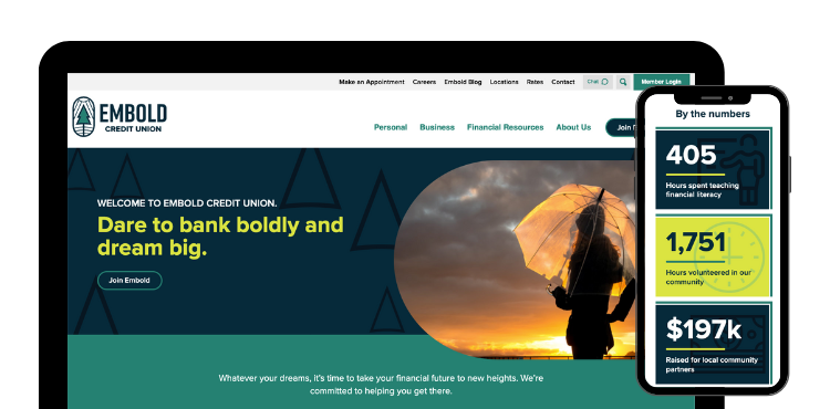 Case Study: Embold Credit Union Website Redesign