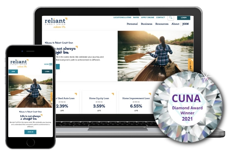 Reliant Credit Union's Recently Redesigned Website Wins a 2021 CUNA ...